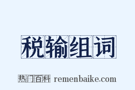 税输组词是什么意思的图片